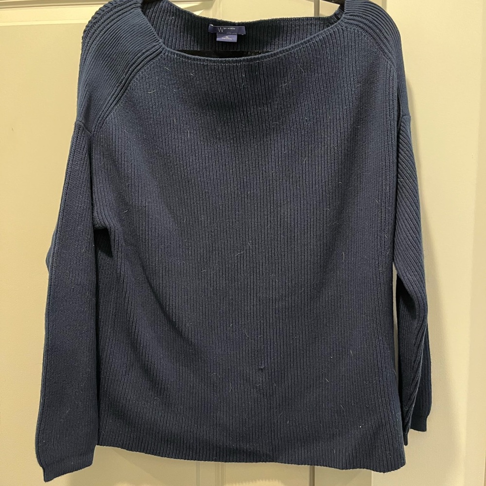 dark blue sweater
